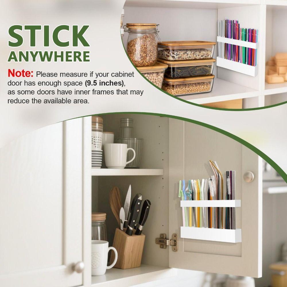 Reusable Drinking Straw Holder Organizer Acrylic Straw Holders Dispenser Straw Storage Rack  Bar