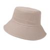 Solid color classic wide-brimmed bucket hat men's sunshade sunscreen windproof basin hat versatile ins face hat
