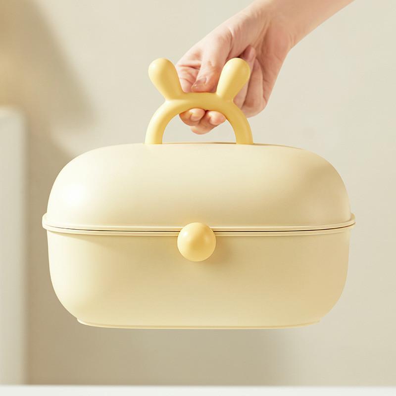 New Home Desktop Multi Layer Grid Hair Accessories Jewelry Large Capacity Storage Box Children's Cartoon Hair Rope Hair Accessories Box