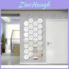 Adesivos de Vinil Espelhados 3D em Acrílico Prata de Qualidade Premium Para Decoração de Casa Estilosa