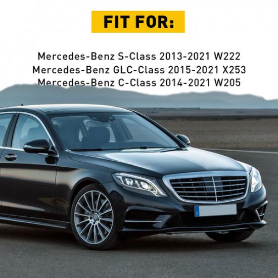 2X Window Switch Repiar Caps BUTTONS For Mercedes C300 C63 C350 GLC300 C-Class