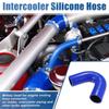 X AUTOHAUX Silicone Reducer Hose Pipe Bend Turbo Intercooler 135 Degree Elbow Inner Diameter 38mm Blue