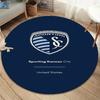 Sporting Kansas City Round Area Rug,Carpet Rug for Living Room Bedroom Sofa Playroom Decor,Non-slip Floor Mat