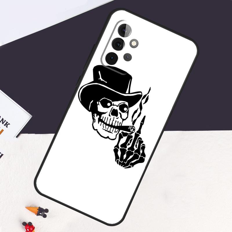Middle Finger Skeleton Skull Bone Case For Samsung Galaxy A54 A34 A14 A52S A12 A22 A32 A52 A50 A51 A71 A13 A53 A33 Cover