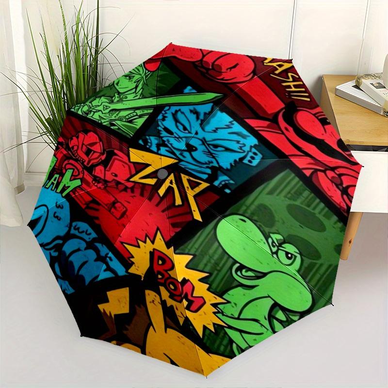 

Super Smash Bros Automatic Opening and Closing Umbrella - Suitable for Various Occasions, Outdoor Activities, Lightweight and Durable Automatic Foldin