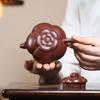 Creative Yixing Purple Clay Teapot Handmade Peach Tea Pot Household Kettle Beauty Tea Infuser Chinese Zisha Tea Set 200ml