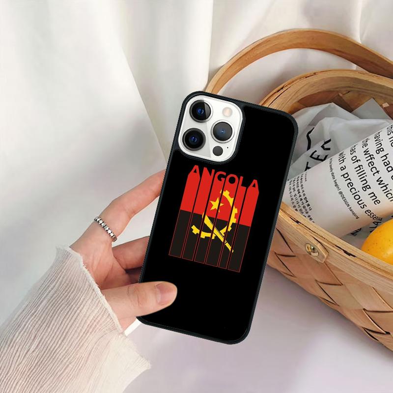 Angola Flag Phone Case For iPhone 17 Air 16 15 14 11 12 13 Pro  MAX Plus coque Cover Shell