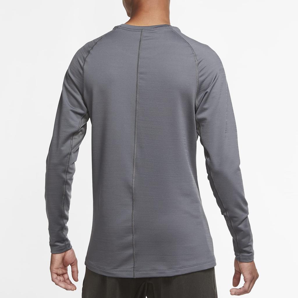 Nike Pro Long Sleeve Sports Training Fitness Shirt Men Tops Iron-Grey CV3047-068