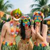 Mask Hawaiian Theme For Halloween Party Decorations Role Play Stage Performance