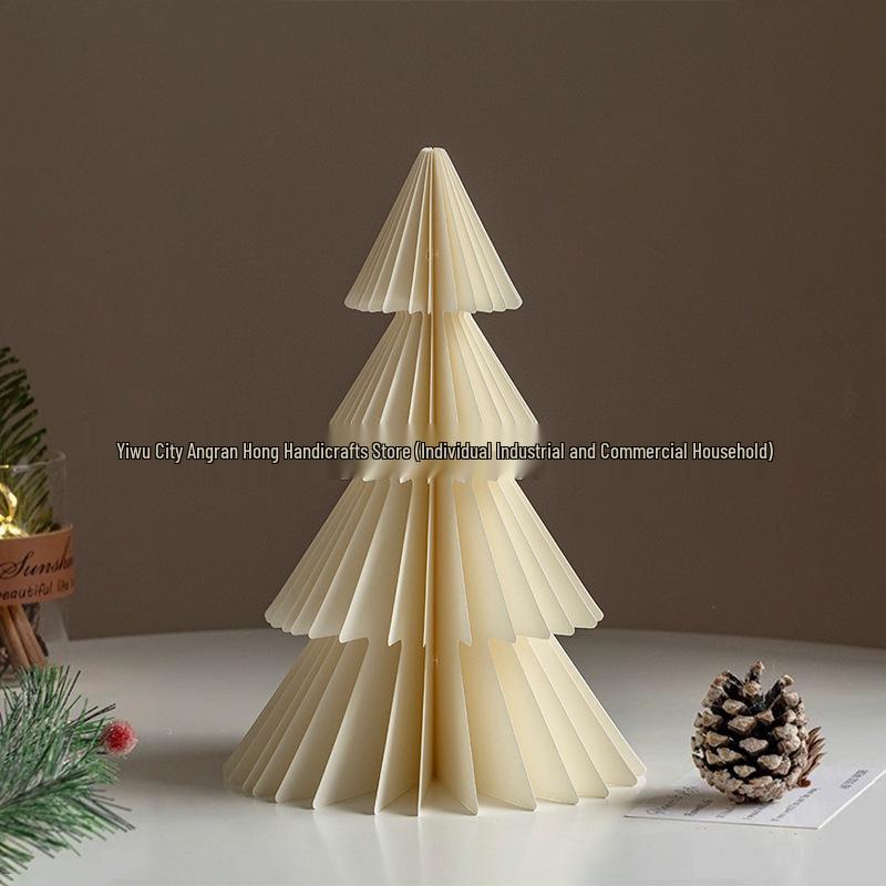 2025 Origami Christmas Tree Ornaments & Tabletop Decorations - Perfect for Holiday Scenes & Photography Props