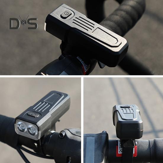 Bicycle Headlight with Adjustable Strap Type-C Rechargeable 3 Modes Waterproof 100 Lumens Night Riding Road Mountain Bike Front Lamp Mini Flashlight