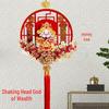Electric Shaking God of Wealth Pendant: 3D New Year Ornament for Wealth and Prosperity