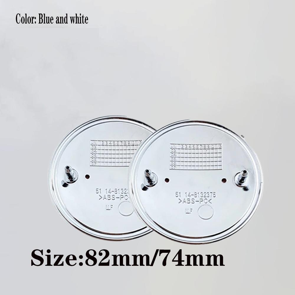 Emblemă capotă față 82MM 74MM, logo portbagaj spate, pentru E36 E46 E39 E60 F20 E90 E91 E53 E87 E34, accesorii auto