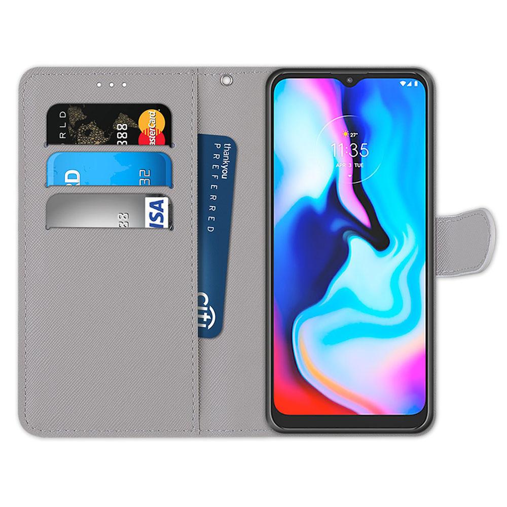 Luxury Painted Leather Case Wallet Book Style Protective Cover for Motorola Moto G85 G75 G55 G35 G34 G24 G15 G05 G84 G54 G32 G14 G13 G23 G53 E20 E30
