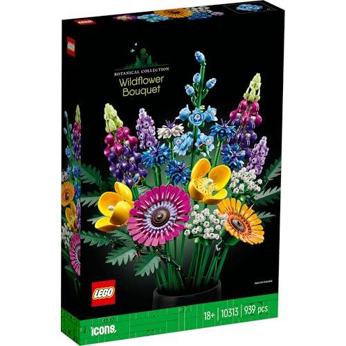 LEGO Botanical Wildflower Bouquet, a Fun Toy, Birthday Gift, Building Blocks, Perfect for Mother's Day, Father's Day, Men, Women, and More. Artificial