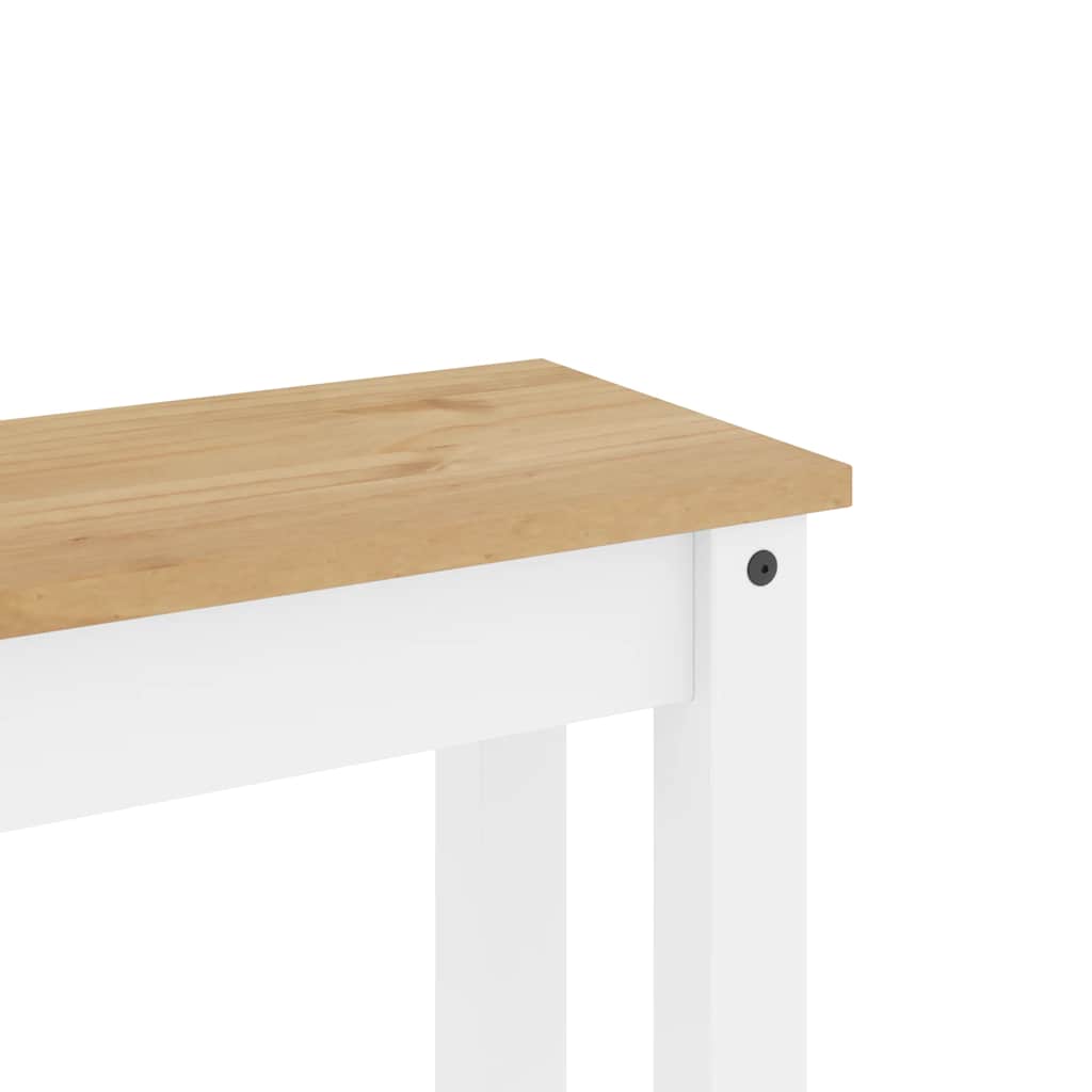 4 Piece Dining Set PANAMA White Solid Pine Wood