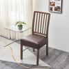 PU Waterproof Buckle Leather Seat Cover for Dining Chairs - Home and Hotel Use, Square Cushion Design