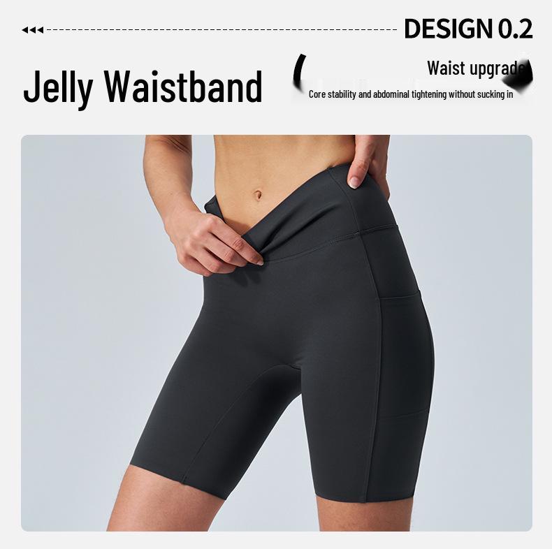 Lulu High Waist Tummy Control Yoga Shorts with Pockets