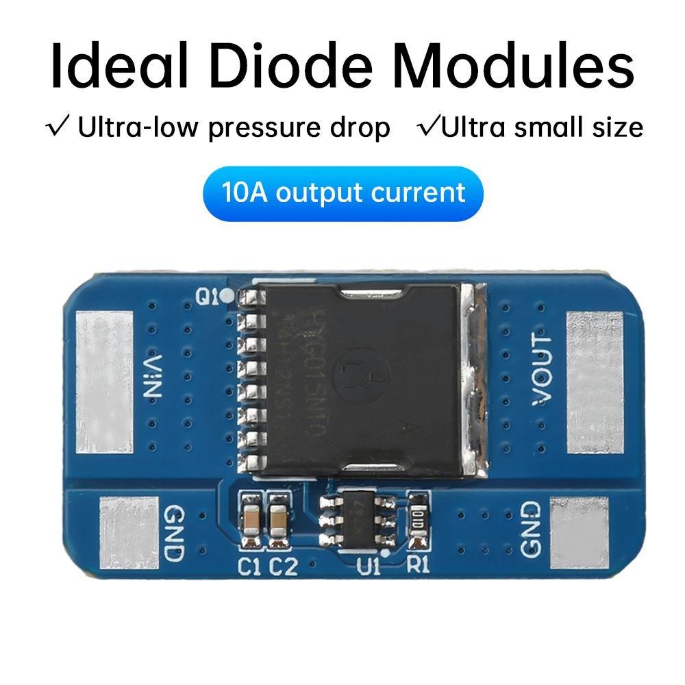 Mini Ideal Diode Module Anti-Backflooding Anti-Reverse Diode LM74700 Ideal Diode Rectifier Battery Protection Board 5-30V 10A
