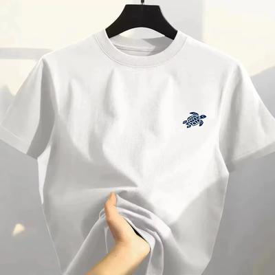 2026 Summer Trend Turtle High-quality Cotton Breathable and Comfortable T-shirt Outdoor Men's and Women's Casual Streetwear