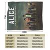 Alice In Borderland Poster Blanket Fleece Spring Autumn  Multi-function Warm Throw Blanket for Home Bedroom Quilt