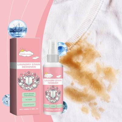 Fleckenentferner für die Wäsche, Fleckenentferner für die Babywäsche, Fleckenspray für die Wäsche, Kinderkleidung, Sanft, 100 ml