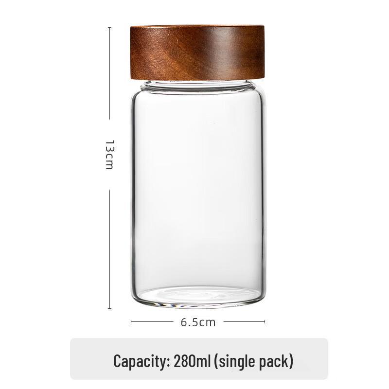 ZISIZ Screw Lid Glass Storage Jars