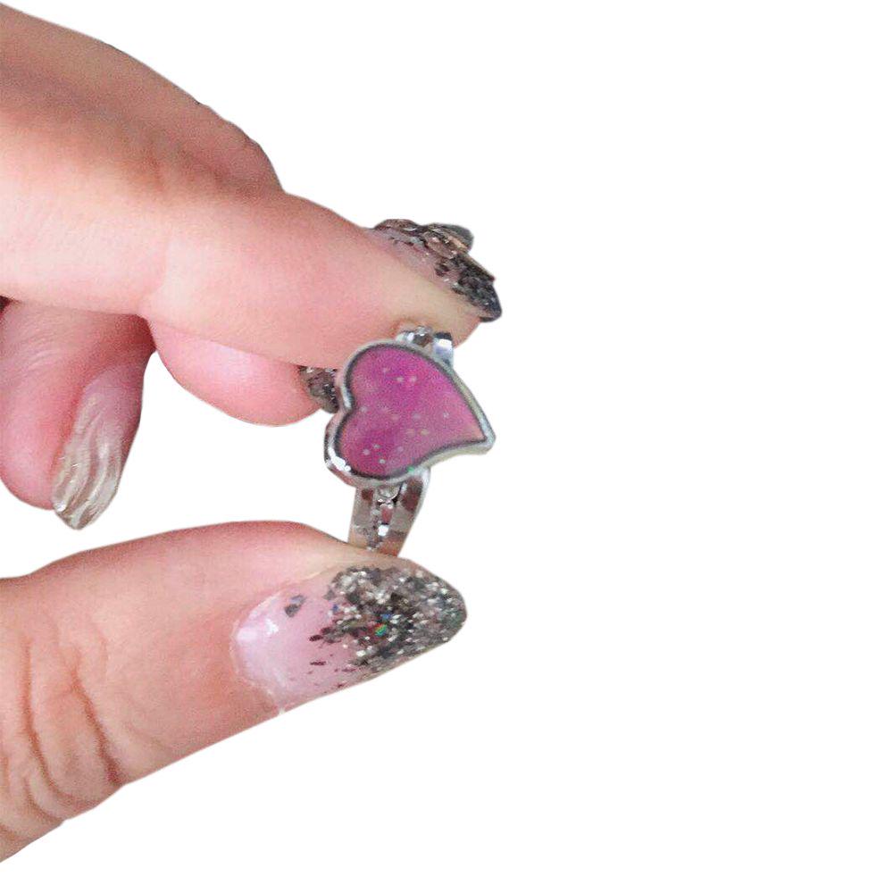 Fashion Feeling Mood Changing Color Ring Heart Shape Temperature Emotion Control Fashion Feeling Mood Changing Color Ring Heart Shape Temperature Emotion Control