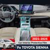 For TOYOTA SIENNA 2024 2025 Car Interior Protection Central Control Screen Transparent TPU Navigation Anti Scratch Film GPS