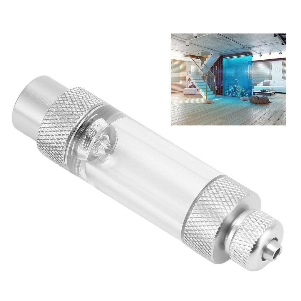 CO2 Bubble Counter Prevent Return Accurate Counting Aluminum Alloy Aquarium CO2 Regulator for Fish  S