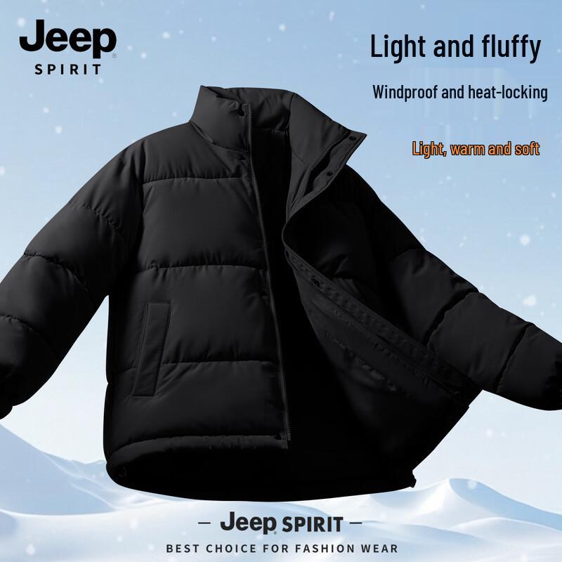 JEEP SPIRIT Men s Winter Fleece-Lined Casual Jacket L
