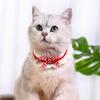 Cute Bow-knot Hand-knitted Saliva Towel  Kitten Cat Puppy  Adjustable Collar Pet Decorative Dog Cat Collar Pet Dog Accessories