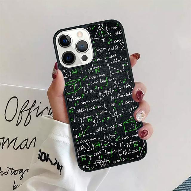 Science Math Physics Formulas Phone Case Cover For iPhone 17 Air 15 16 Pro Max 14 13 12 11 Pro Max Plus Coque