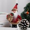 Cartoon Plush Santa Claus Standing Doll - Christmas Desktop Ornament