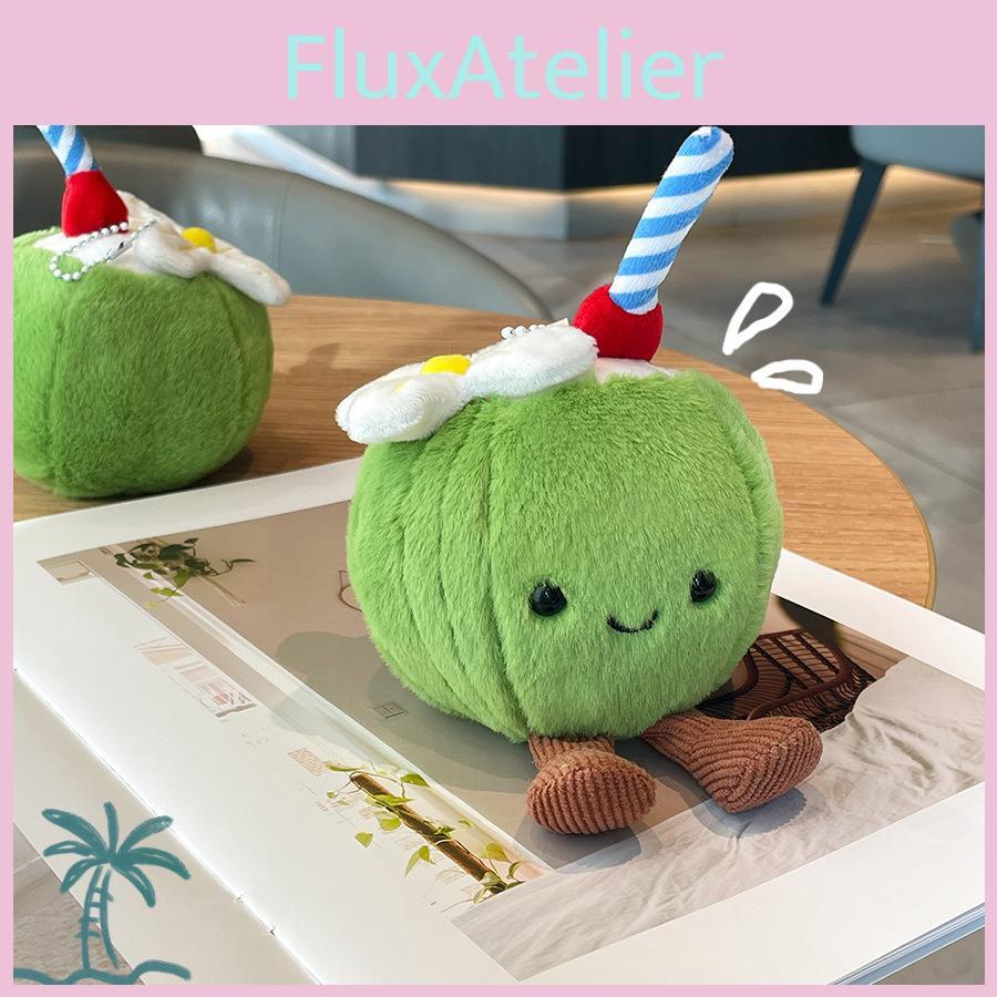 Cute Summer Coconut Plush Doll With Short Fur For School Rewards And Gifts