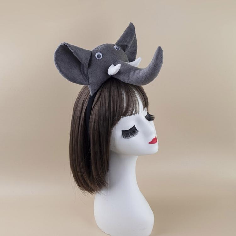 Tier Kostümset Zubehör Elefantenkostüm Set mit Elefantenohren Stirnband Fliege Schwanz Tutu Handschuhe 1/3/4/5Stk.