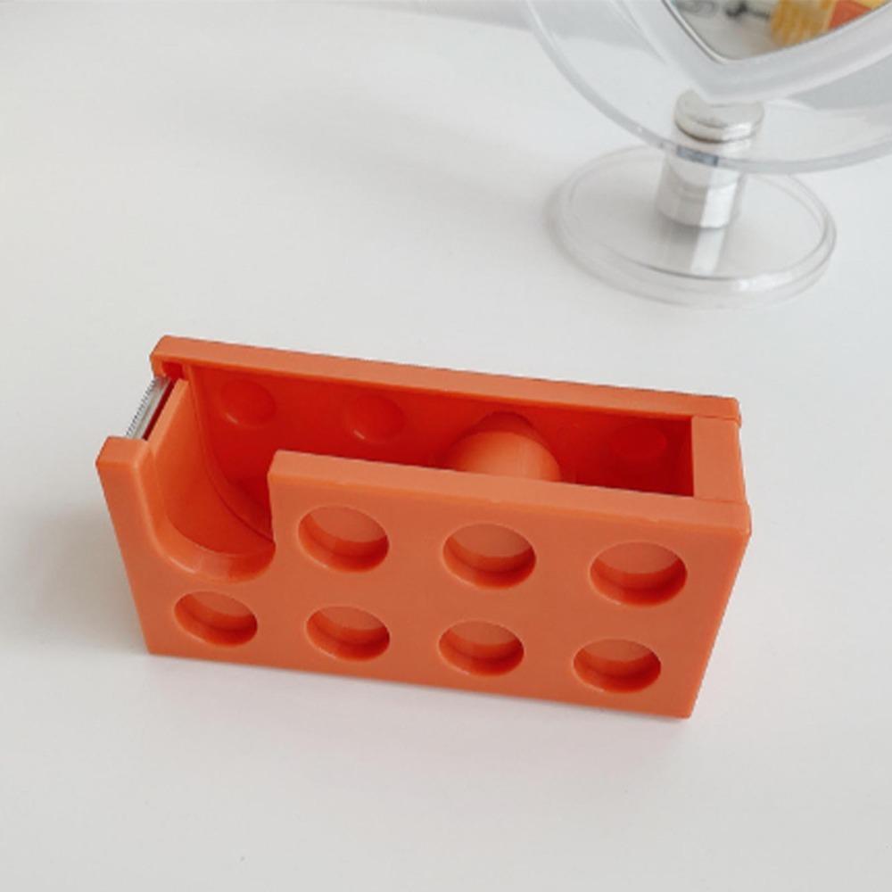 Multi Colors Tape Dispenser Small Size Desktop Tape Holder Refillable Tape Cutter Thing Wrapping