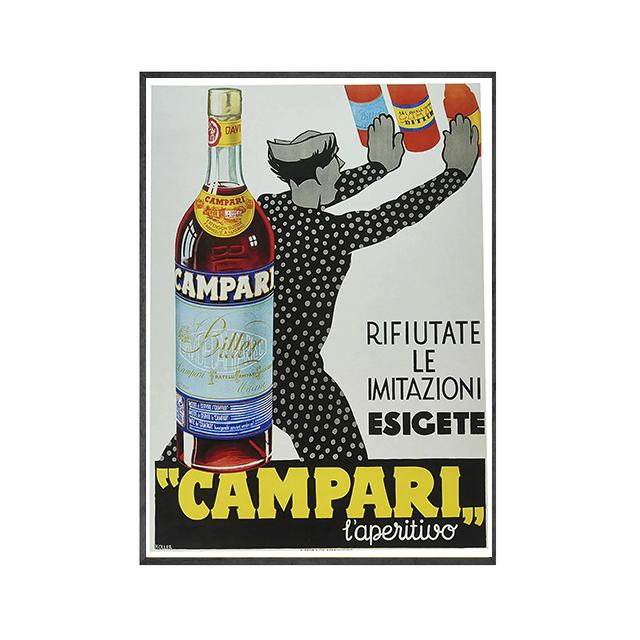 

Винтажный постер с едой и напитками Campari, шампанское, абсент, холст, картина, ретро-принты, настенные художественные фотографии, декор для домашнего бара 21x30cm No Frame