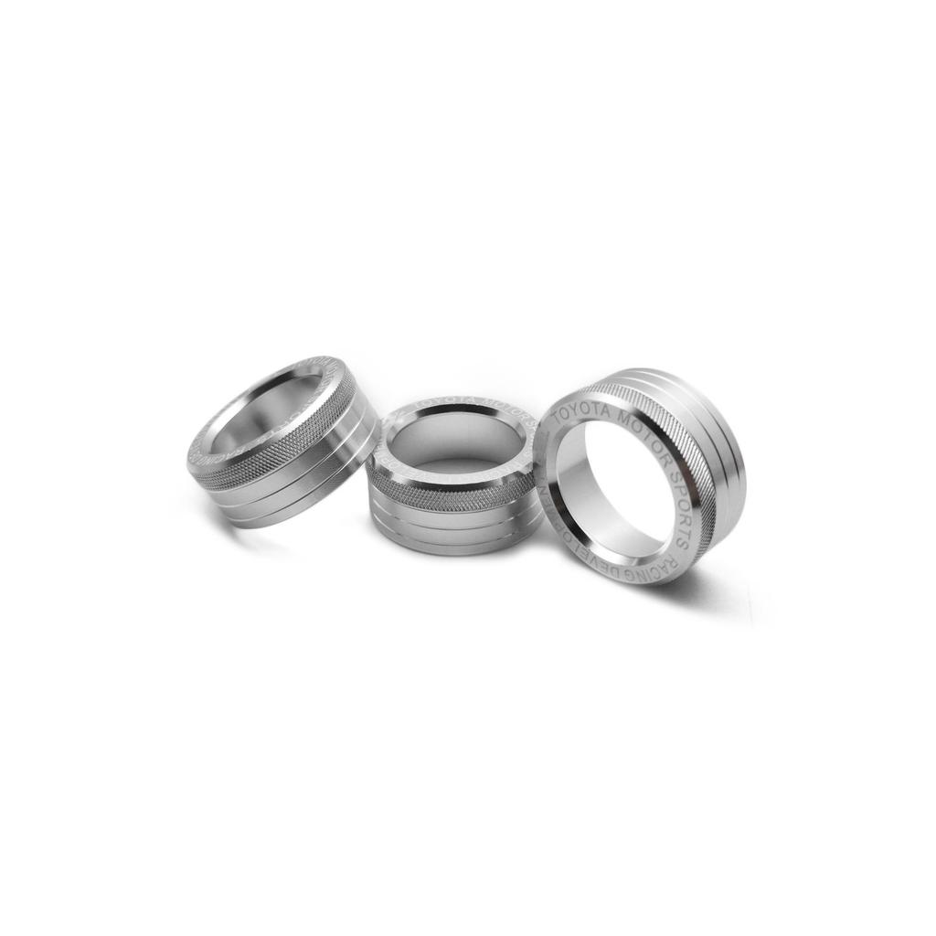 Decorative AC Knob Ring for GT86/Subaru BRZ - Fits 20 Models with Logo On Center Console.