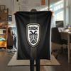 PAOK FC, vzorová flanelová deka, vysoká kvalita, pohodlná pro všechna roční období, domácí dekorace, teplo a pohodlí, ideální jako dárek.
