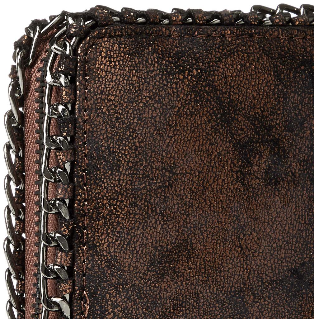 Pushy Bag Edge Chain Round Zipper Long Wallet 119 OLN119-Q Bronze