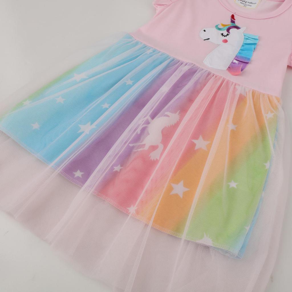 New Summer Mesh Girls' Princess Dress - Cute European and American Style