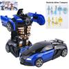 Children's Deformation Toy Car - One-Key Inertia Impact Puzzle Vehicle