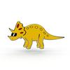 Pinets Pin Dinosaur With Glasses Cute