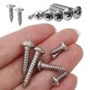100/10Pcs Screws Pointed Self-Tapping Round Head Fastener Screw Hardware Fixing Maintenance Assembly Furniture Installation Tool