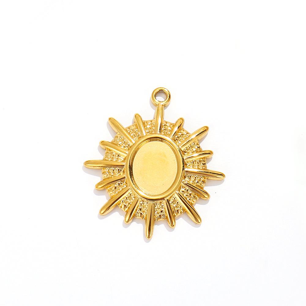 Golden Marine Life Charms: Stainless Steel Shell and Starfish Necklace and Bracelet Pendants