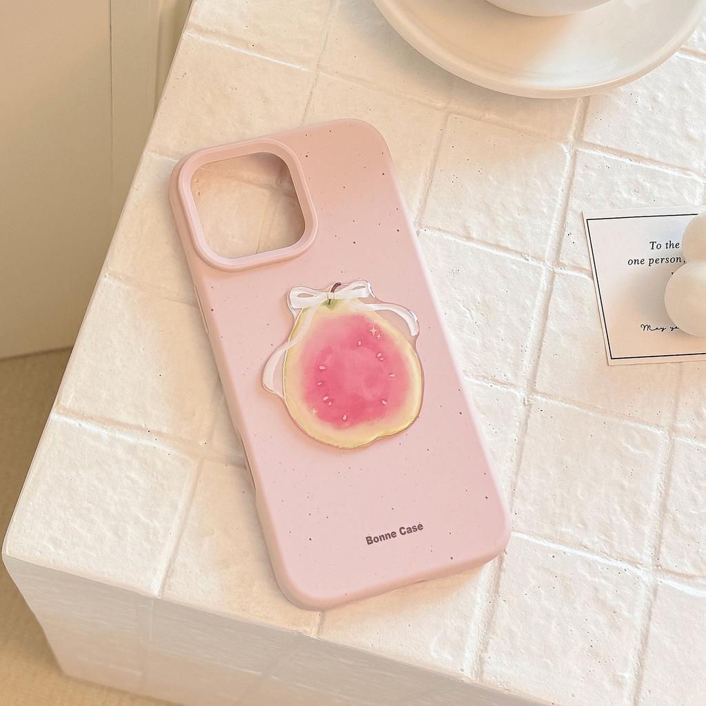Three Dimensional Fruits Suitable for Apple 17pro Max Mobile Phone Case Iphone16 Silicone 1314 Niche