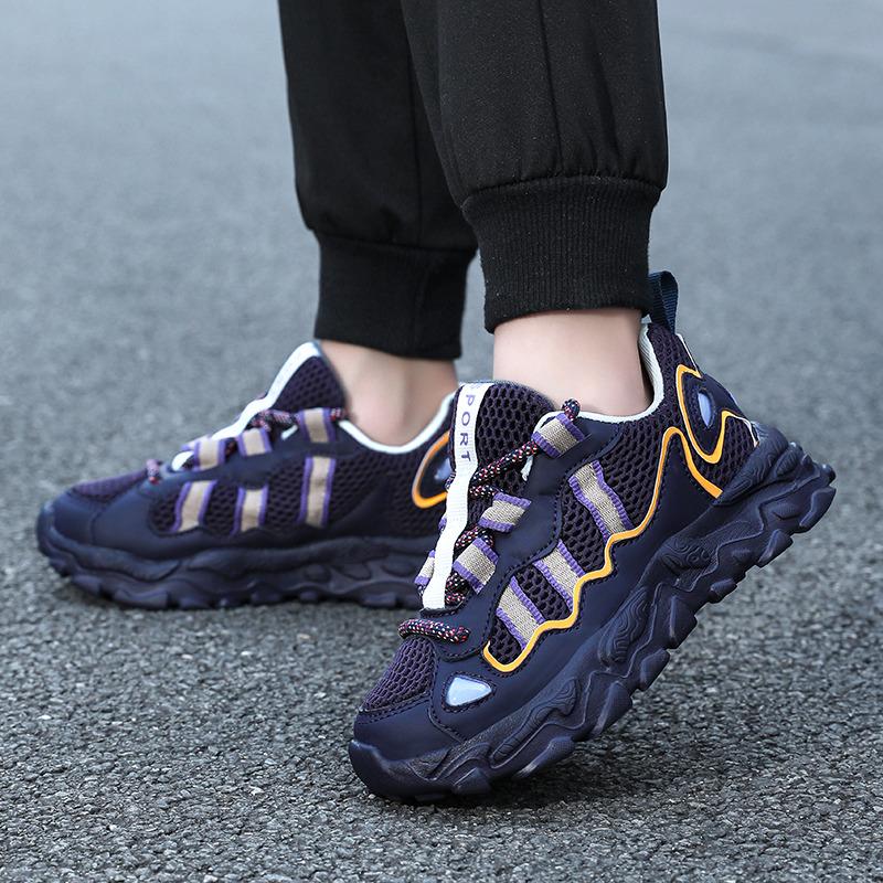 Fashion Leather Girl's Sports Shoes Autumn and Winter Children's Platform Sneakers Breathable Kids Running Shoes zapatos niña