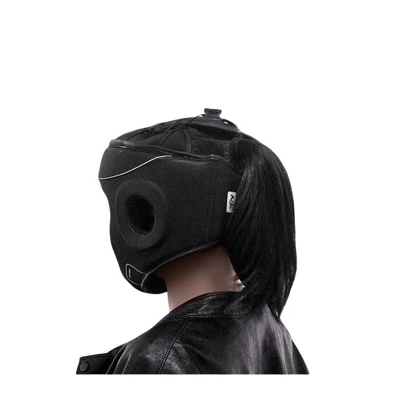 BN Adjustable Children Adult Sanda Muay Thai Boxing Helmet W/Insert Mask Kick Martial Arts Combat Headgear Training Equipment EO