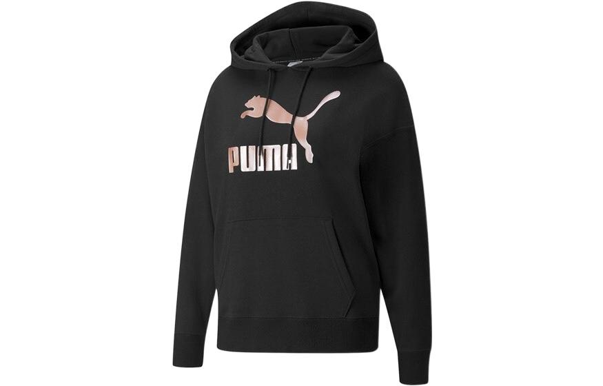 PUMA CLASSICS Sweatshirt Women s Black Pink 535337-01 S
